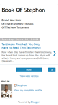 Mobile Screenshot of bookofstephon.com