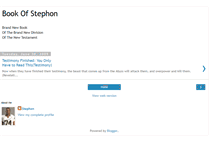 Tablet Screenshot of bookofstephon.com